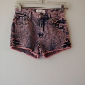 Garage stretch retro high waist shorts 1